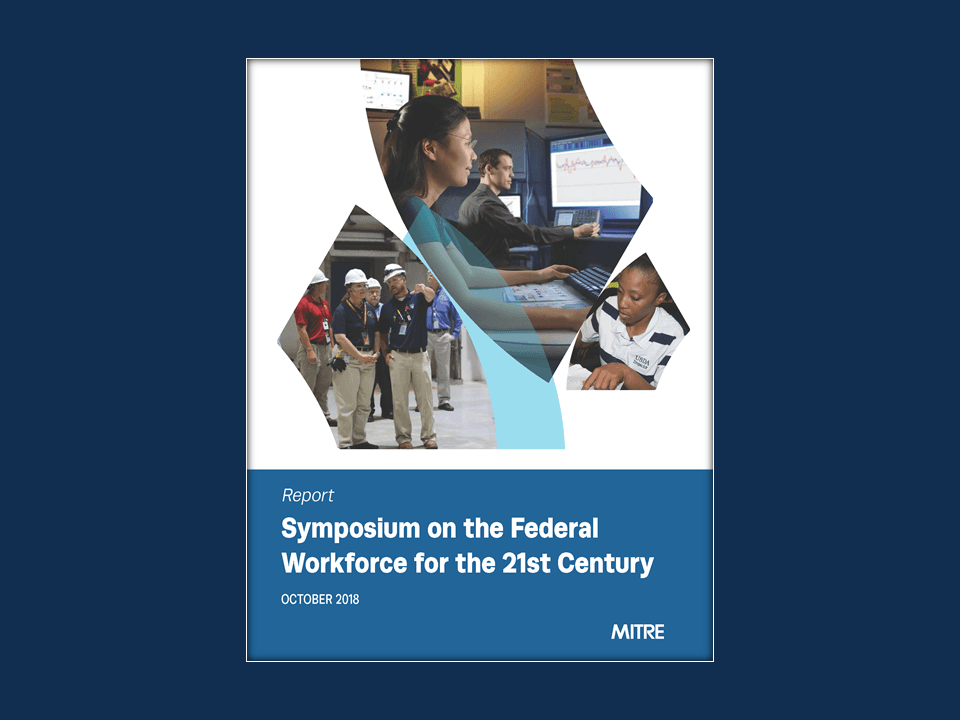 Cover of Workforce Report against a blue background.