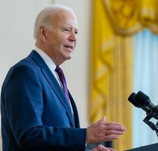 President Joe Biden delivers remarks at an event