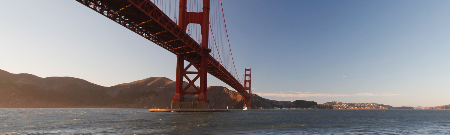 Photo of the Golden Gate Bridge and Marin Headlands.