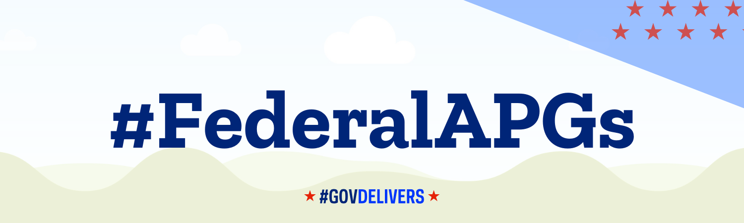 FederalAPGs banner with stars and the GovDelivers hashtag.